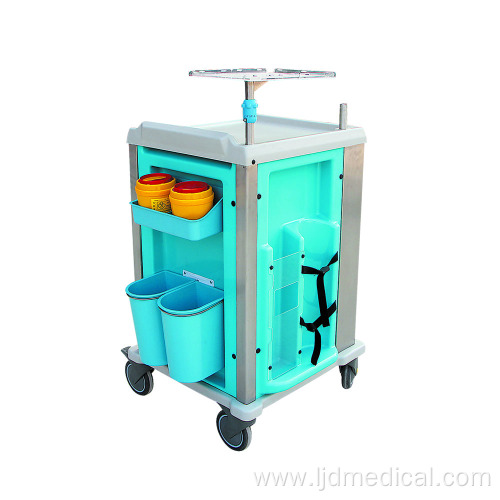 Hospital Furniture Medical Cart ABS Emergency Trolley